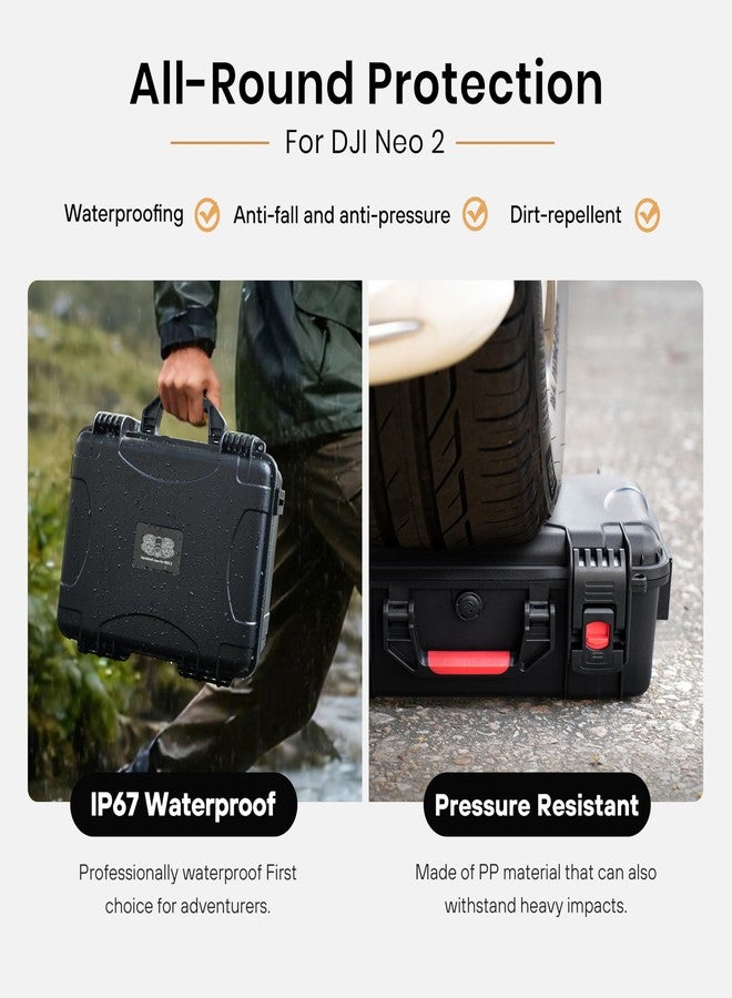 ستارت آر سي حقيبة حمل صلبة مقاومة للماء من STARTRC لملحقات DJI Neo 2 ووحدة التحكم RC-N/RC2 - Image 4